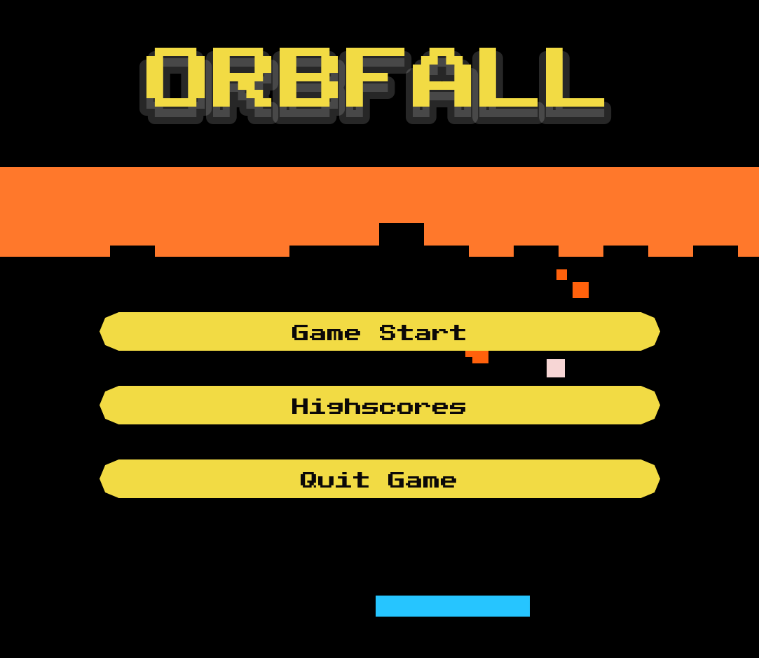 OrbFall Title Screen